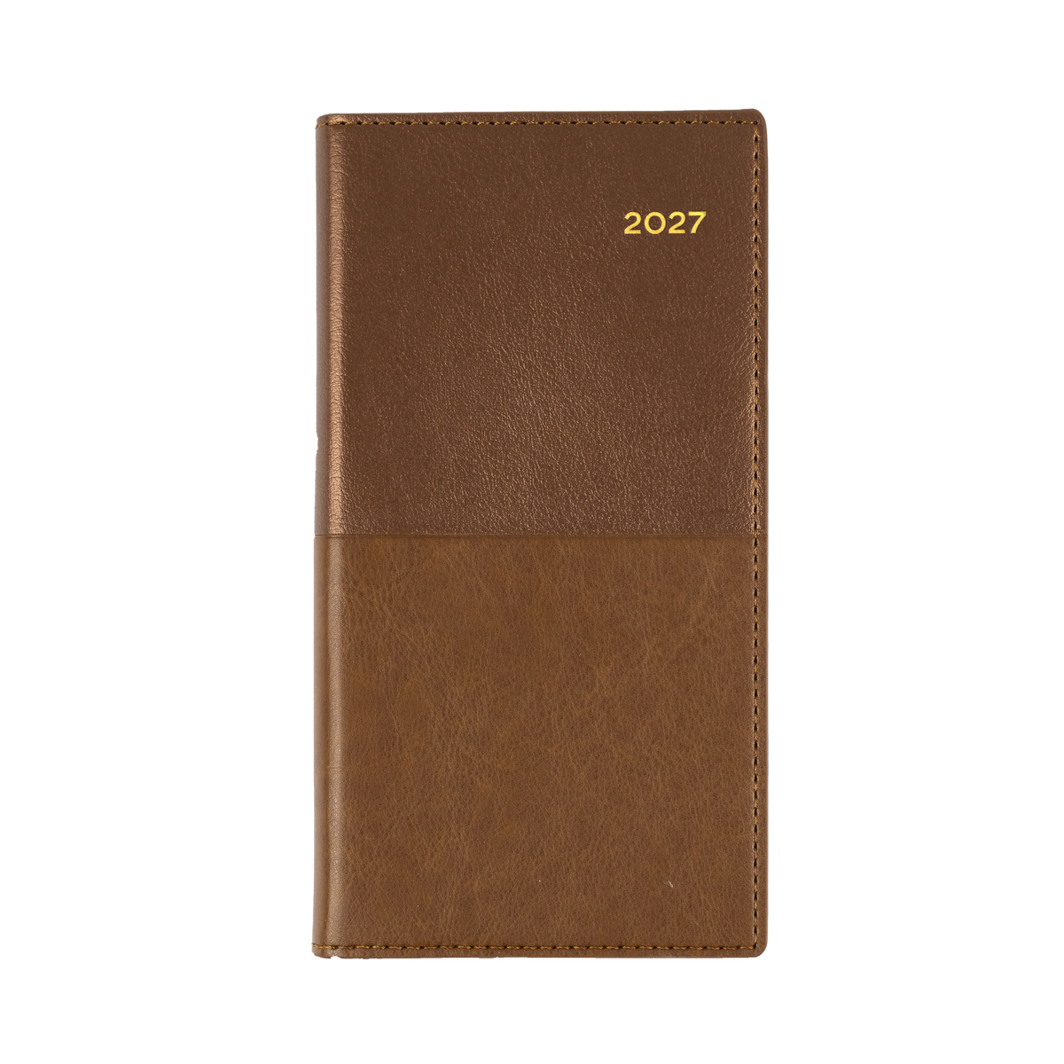 2027 Calendar Year Diary/Planner - 12 Month B6/7 Week to View (Landscape) - Soft PU Cover - Collins Vanessa Range