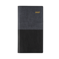 2027 Calendar Year Diary/Planner - 12 Month B6/7 Week to View (Landscape) - Soft PU Cover - Collins Vanessa Range