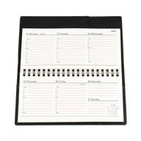2027 Calendar Year Diary/Planner - 12 Month B6/7 Week to View (Landscape) - Soft PU Cover - Collins Vanessa Range