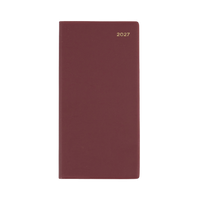 2027 Calendar Year Diary/Planner - 12 Month B6/7 Slimline Week to View - PVC Cover - Collins Belmont Range