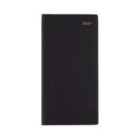 2027 Calendar Year Diary/Planner - 12 Month B6/7 Slimline Week to View - PVC Cover - Collins Belmont Range