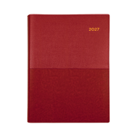 2027 Calendar Year Diary/Planner - 12 Month A5 Week to View - Soft PU Cover - Collins Vanessa Range
