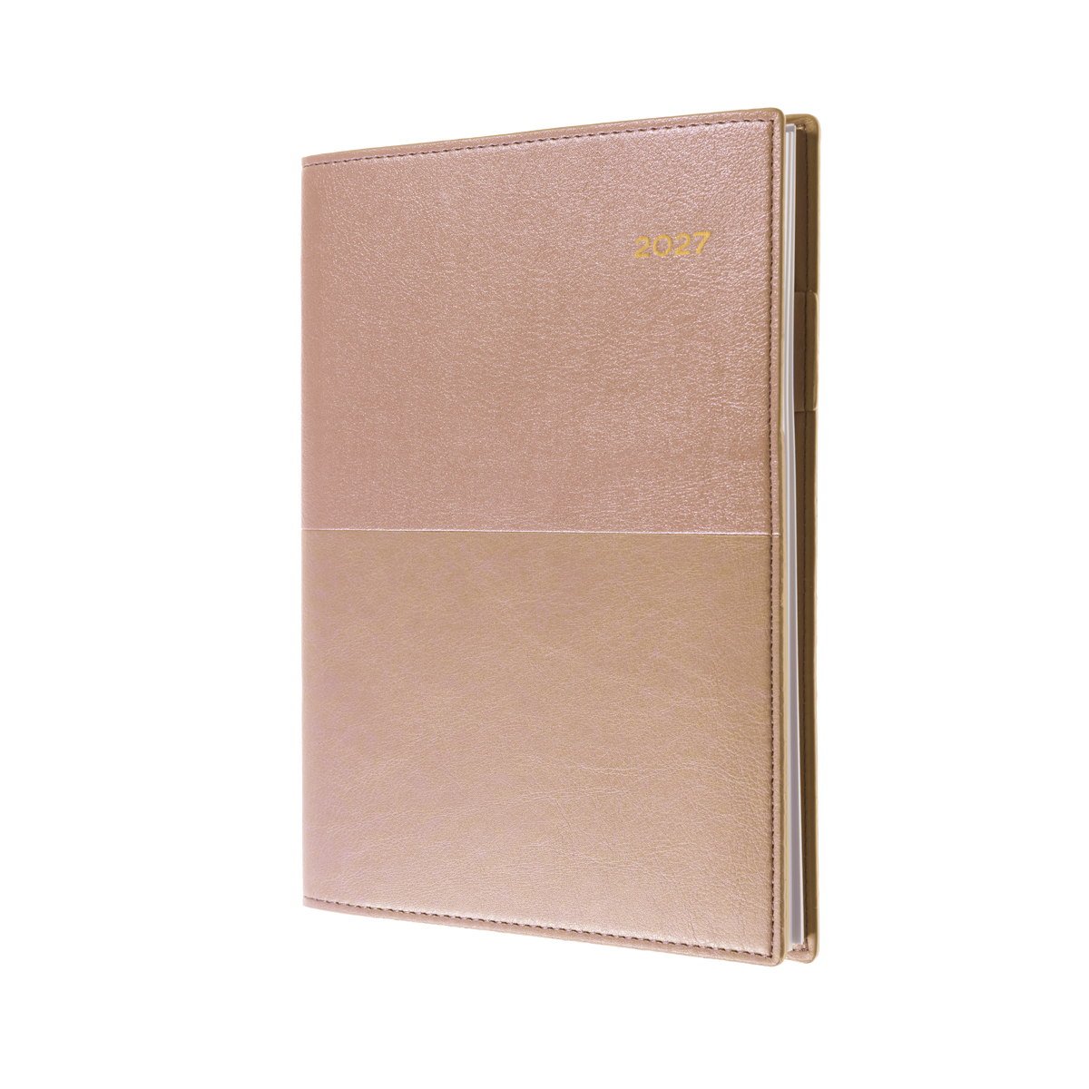 2027 Calendar Year Diary/Planner - 12 Month A5 Week to View - Soft PU Cover - Collins Vanessa Range