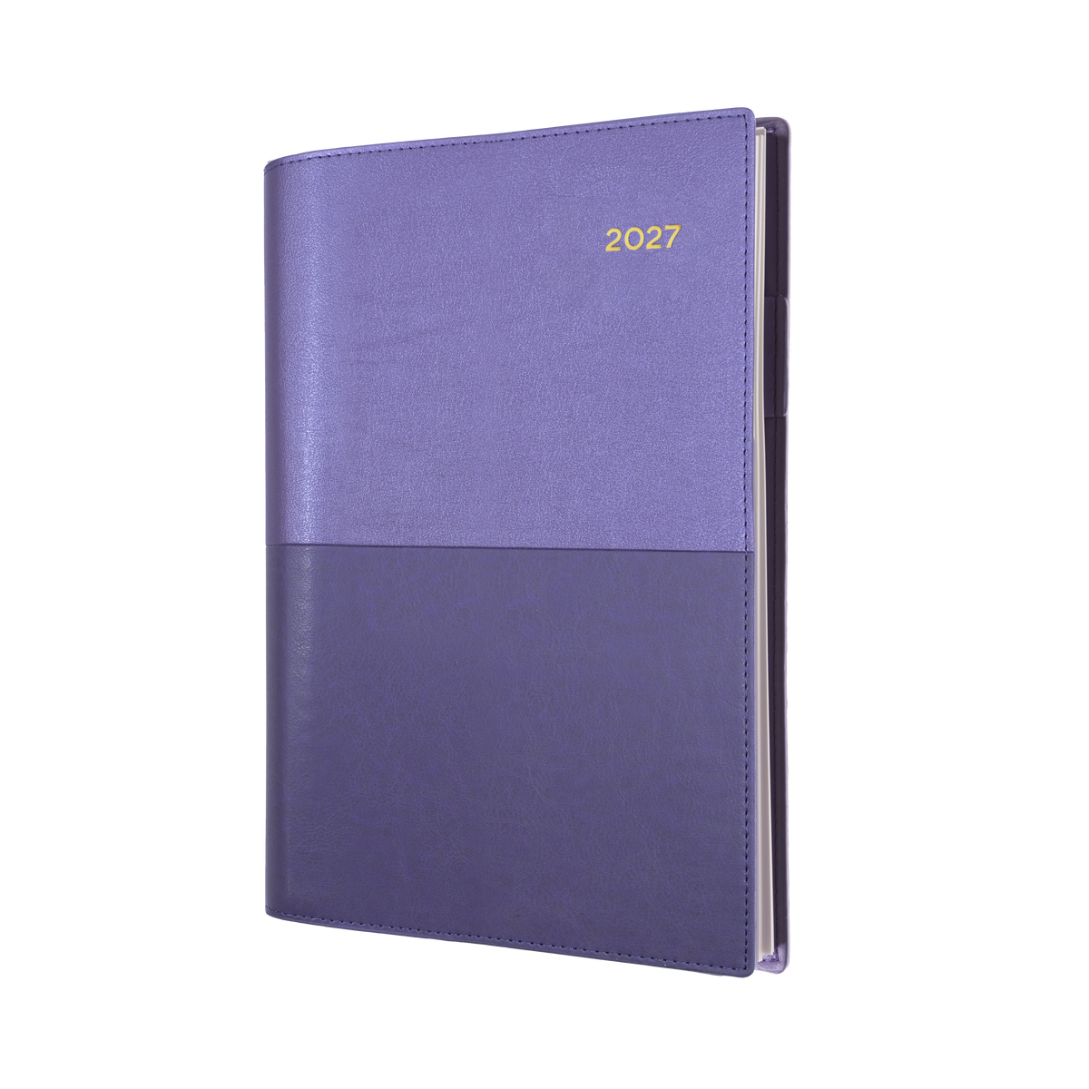 2027 Calendar Year Diary/Planner - 12 Month A5 Week to View - Soft PU Cover - Collins Vanessa Range