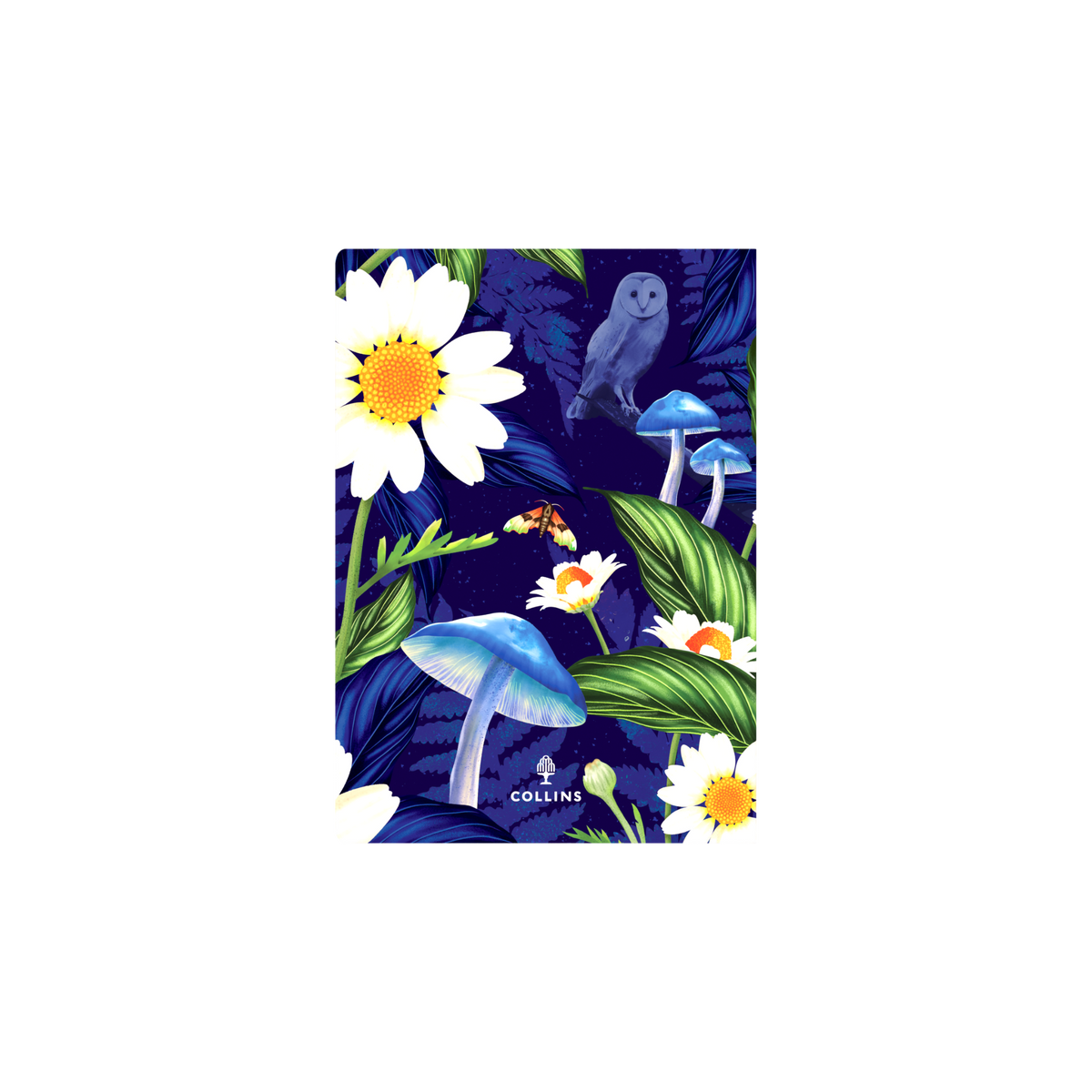 Collins - Down the Garden Path Notebook, A5 Recycled Hard Cover - Flower