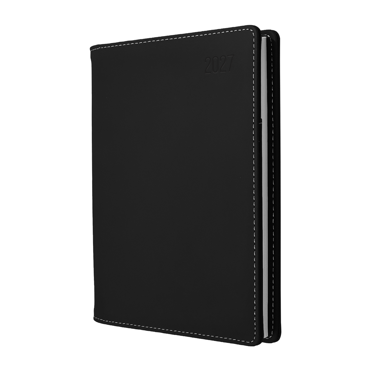 2027 Calendar Year Diary/Planner - 12 Month A4 Day to Page - PU Padded Cover - Collins Associate II Range