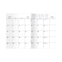 2027 Calendar Year Diary/Planner - 12 Month A4 Month to View Diary - Soft Cover - Collins Colplan Range - Early Edition