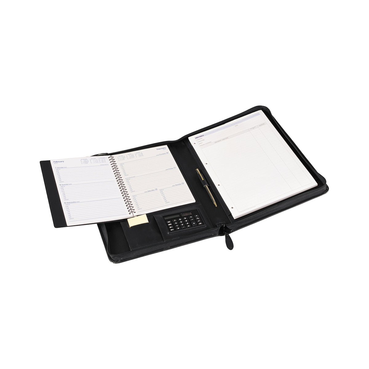 Debden Portfolio Plus - Executive Plus Compendium - A5 - Week To View - Black