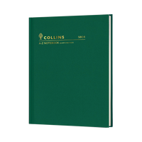 Collins Case And Sewn A-Z Notebook - 168 Page, Size Quarto