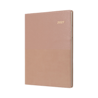2027 Calendar Year Diary/Planner - 12 Month A5 Month to View with Notes - Soft PU Cover - Collins Vanessa Range