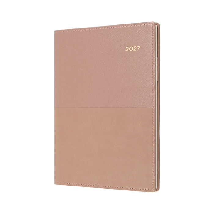 2027 Calendar Year Diary/Planner - 12 Month A5 Month to View with Notes - Soft PU Cover - Collins Vanessa Range