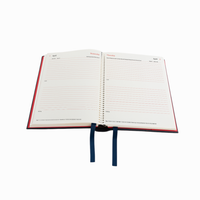 2027 Calendar Year Diary/Planner - 14 Month Quarto Day to Page - Leather Hard Cover in Navy - Collins The Economist Range
