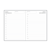 Collins Vanessa A5 - Any Year Diary Planner - Day to Page