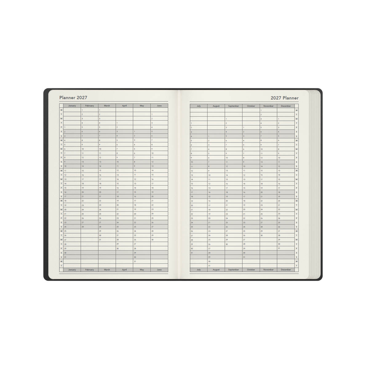 2027 Calendar Year Diary/Planner - 12 Month A5 Day to Page - Hard Cover - Collins Legacy Range