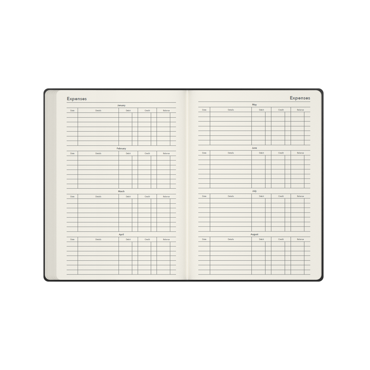 2027 Calendar Year Diary/Planner - 12 Month A5 Day to Page - Hard Cover - Collins Legacy Range