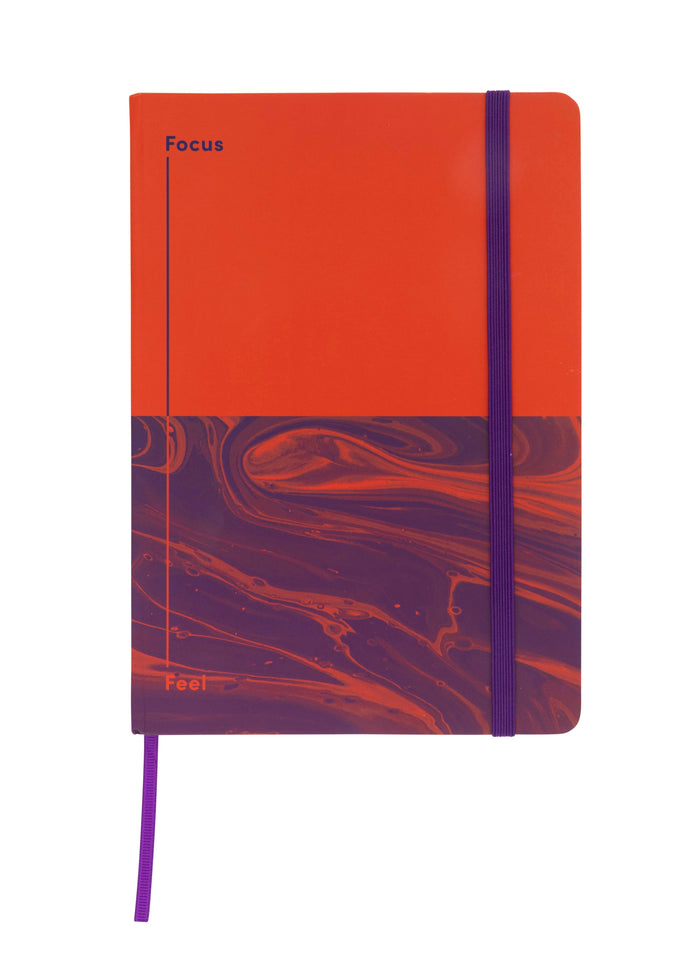 Jumble & Co. - Focus & Feel Ruled Notebook, A5 - Orange