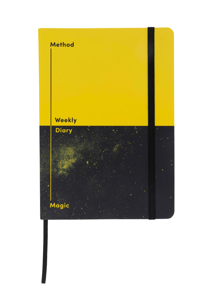 Jumble & Co. - Method & Magic Undated Diary, Week to View, A5 - Yellow