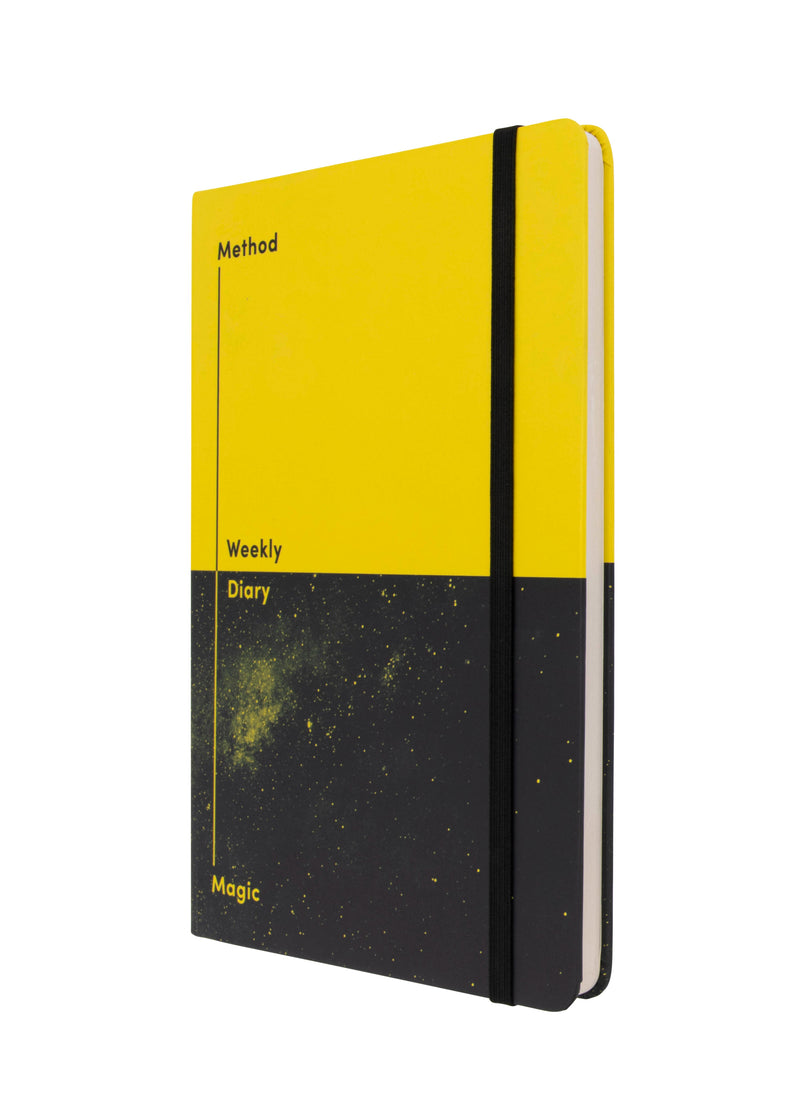 Jumble & Co. - Method & Magic Undated Diary, Week to View, A5 - Yellow