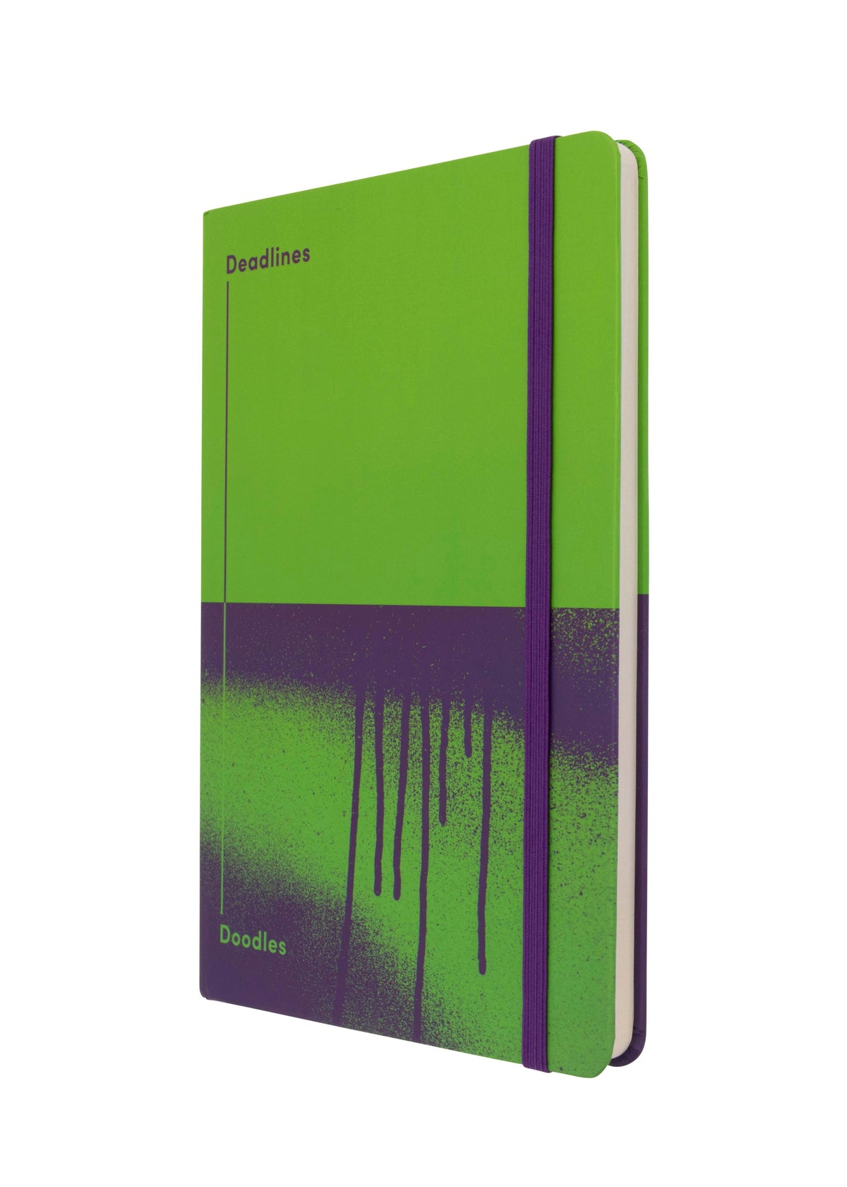 Jumble & Co. - Deadlines & Doodles Ruled Notebook, A5 - Green