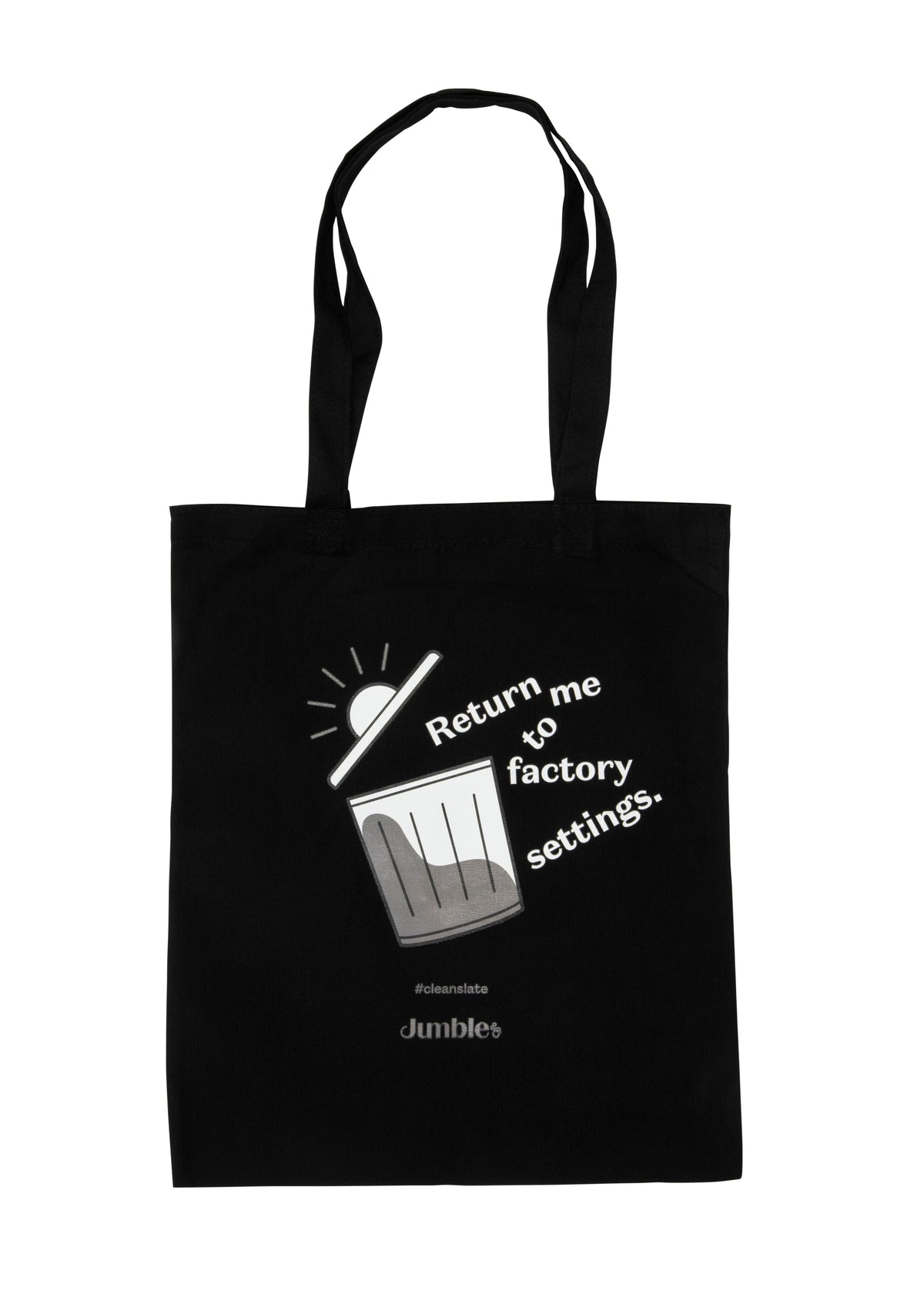 Jumble & Co. Yuk Tote Bag - Clean Slate Black
