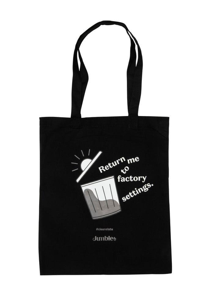 Jumble & Co. Yuk Tote Bag - Clean Slate Black