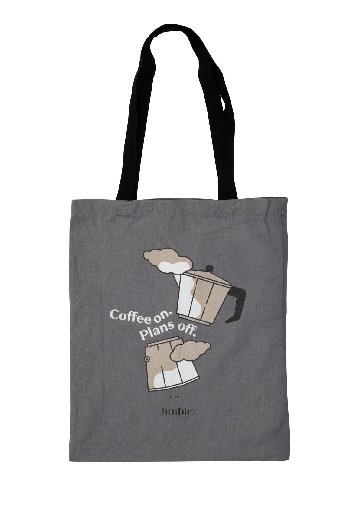 Jumble & Co. Yuk Tote Bag - Grey Days Grey