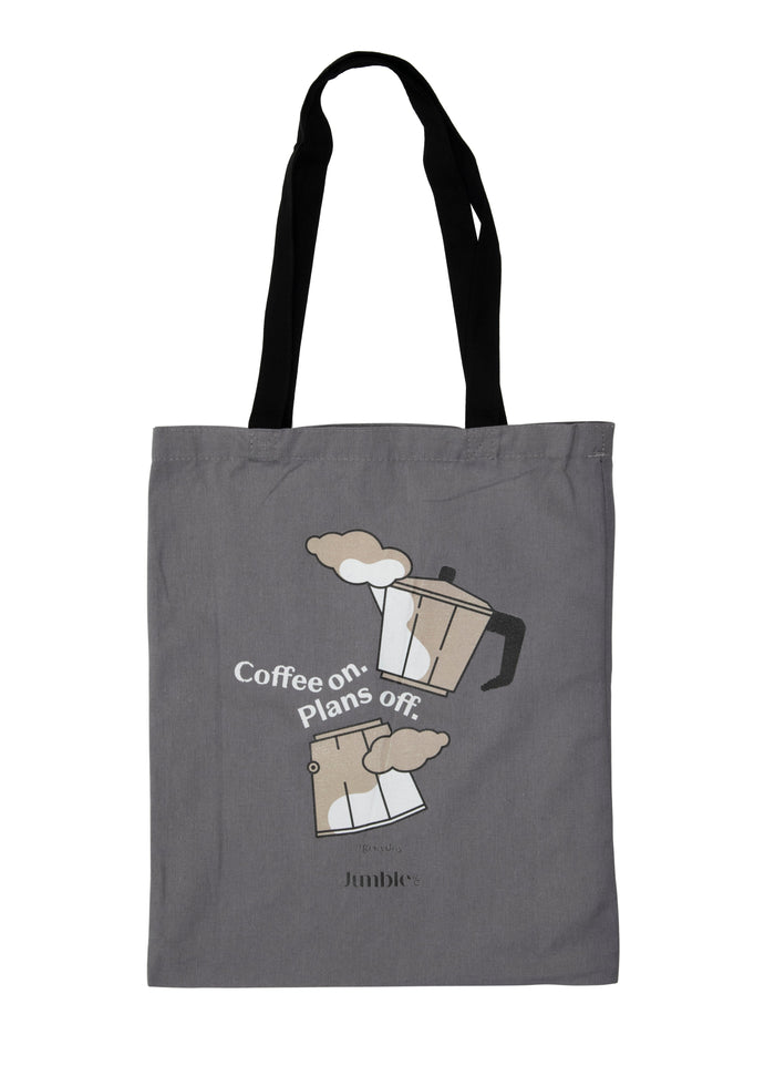 Jumble & Co. Yuk Tote Bag - Grey Days Grey
