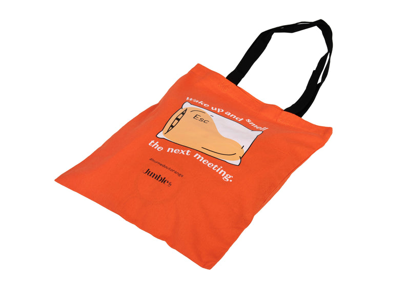 Jumble & Co. Yuk Tote Bag - Burned Out Orange