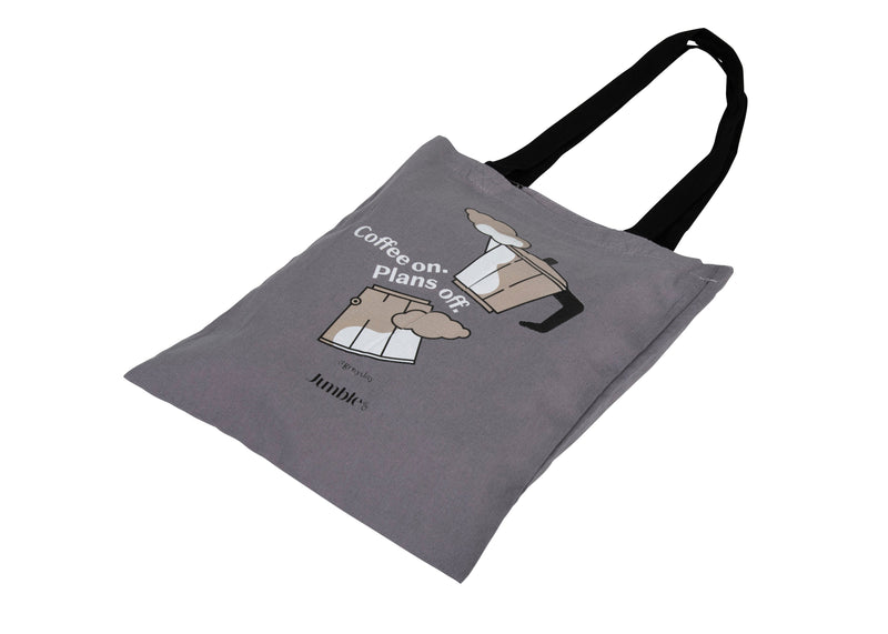 Jumble & Co. Yuk Tote Bag - Grey Days Grey