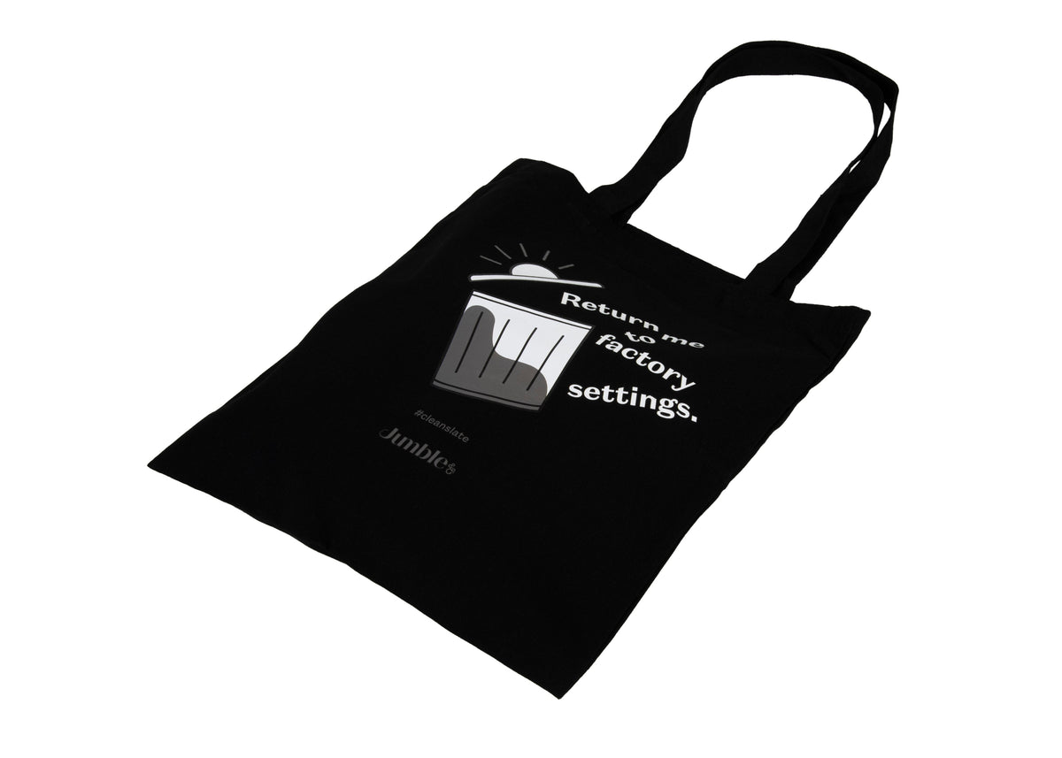 Jumble & Co. Yuk Tote Bag - Clean Slate Black