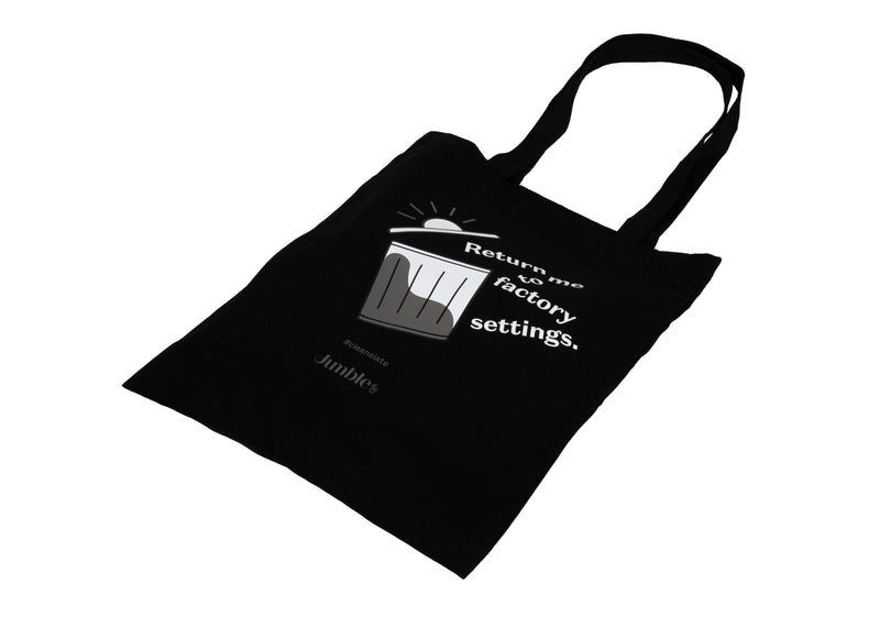 Jumble & Co. Yuk Tote Bag - Clean Slate Black