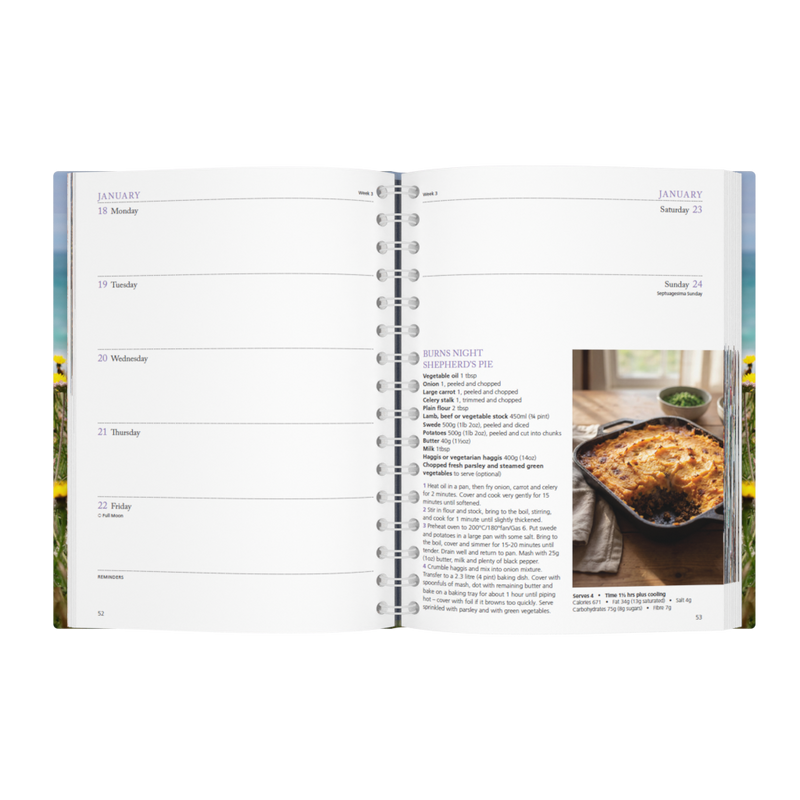 2027 Calendar Year Diary/Planner - 12 Month A5 Week to View - Hard Cover in Flower - Collins Dairy Diary Range