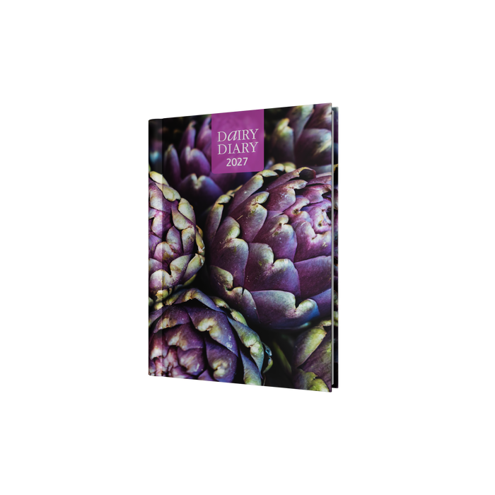 2027 Calendar Year Diary/Planner - 12 Month A5 Week to View - Hard Cover in Vegetable - Collins Dairy Diary Range
