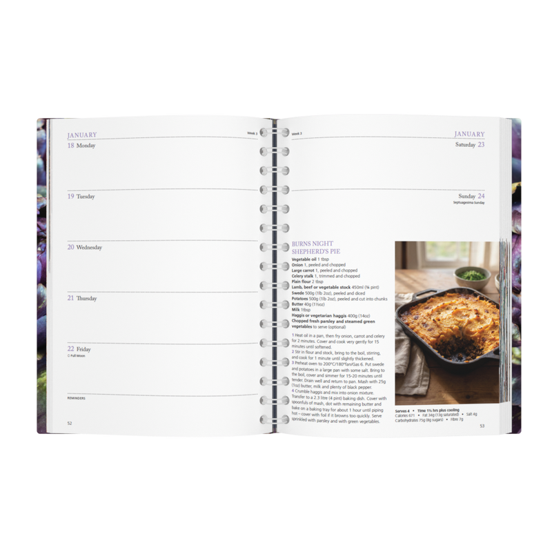 2027 Calendar Year Diary/Planner - 12 Month A5 Week to View - Hard Cover in Vegetable - Collins Dairy Diary Range
