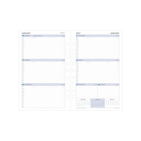 2026-2027 Financial Year Diary/Planner - 12 Month Desk Week to View Refill - Debden Day Planner Range