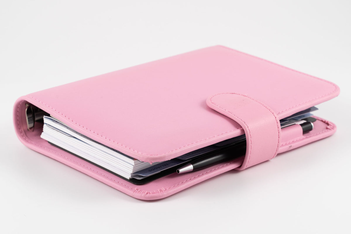 Debden Day Planner organiser, Personal size 172 x 96 mm, PU Snap Closure, Undated Week to view