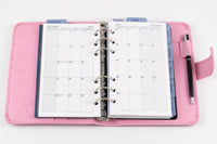 Debden Day Planner organiser, Personal size 172 x 96 mm, PU Snap Closure, Undated Week to view