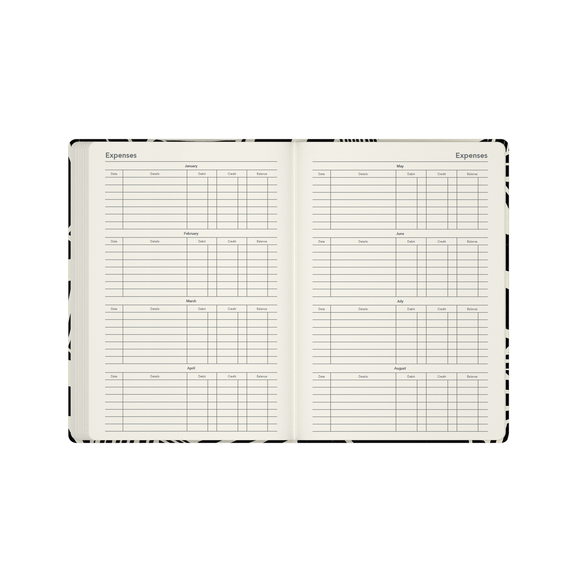 2027 Calendar Year Diary/Planner - 12 Month A5 Week to View - Hard Cover in White - Collins Bold Mono Range
