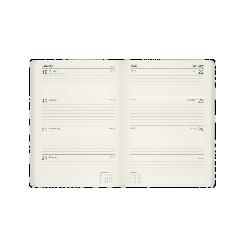 2026-2027 Financial Year Diary/Planner - 12 Month A5 Week to View Diary - Hard Cover (Recycled) - Collins Bold Mono Range