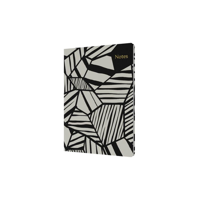 Notebook A5 - Ruled - Hard Cover (Recycled) in White - Collins Bold Mono Range
