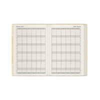 2027 Calendar Year Diary/Planner - 12 Month A5 Week to View - Hard Cover in Yellow - Collins Lavish Lux Range