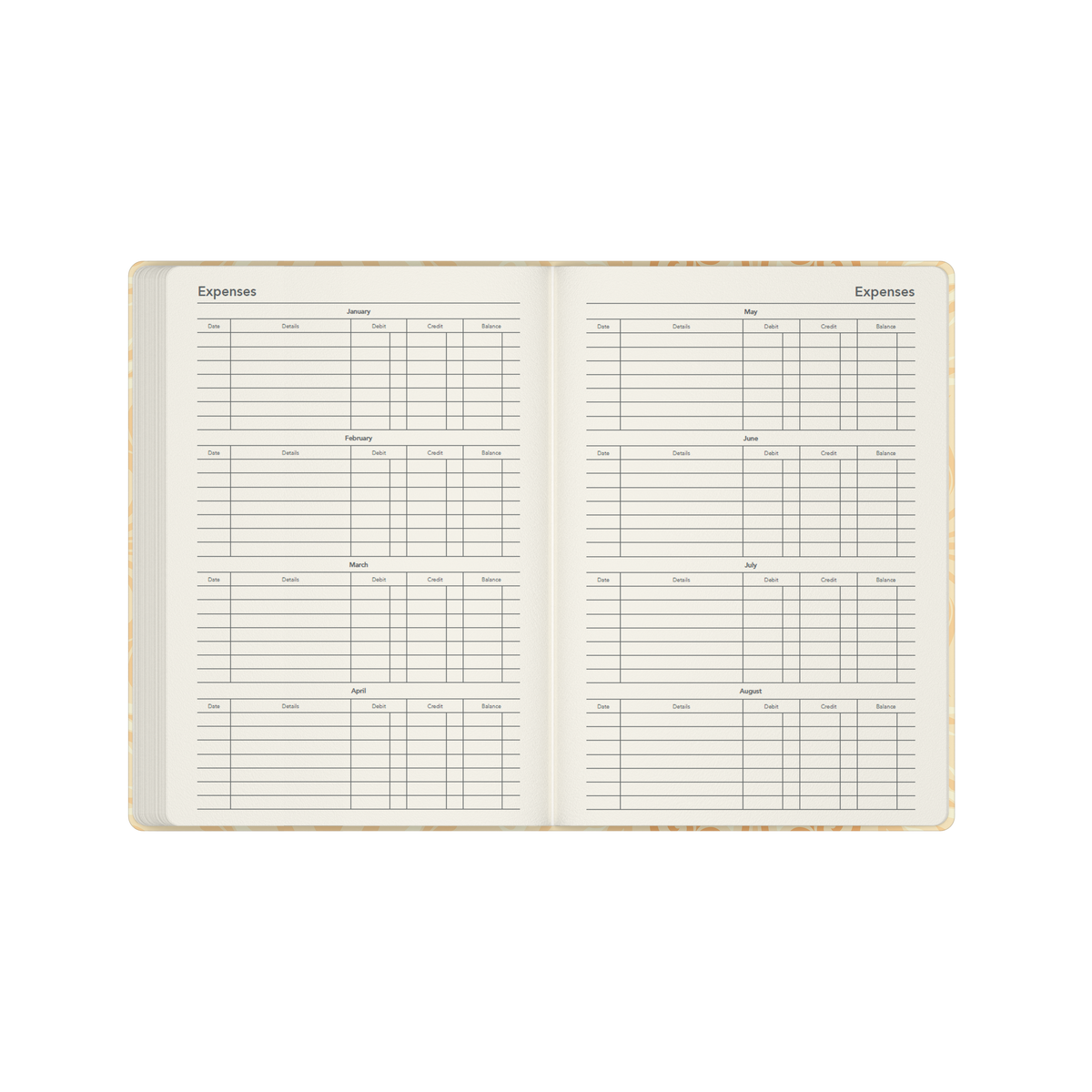 2027 Calendar Year Diary/Planner - 12 Month A5 Week to View - Hard Cover in Yellow - Collins Lavish Lux Range
