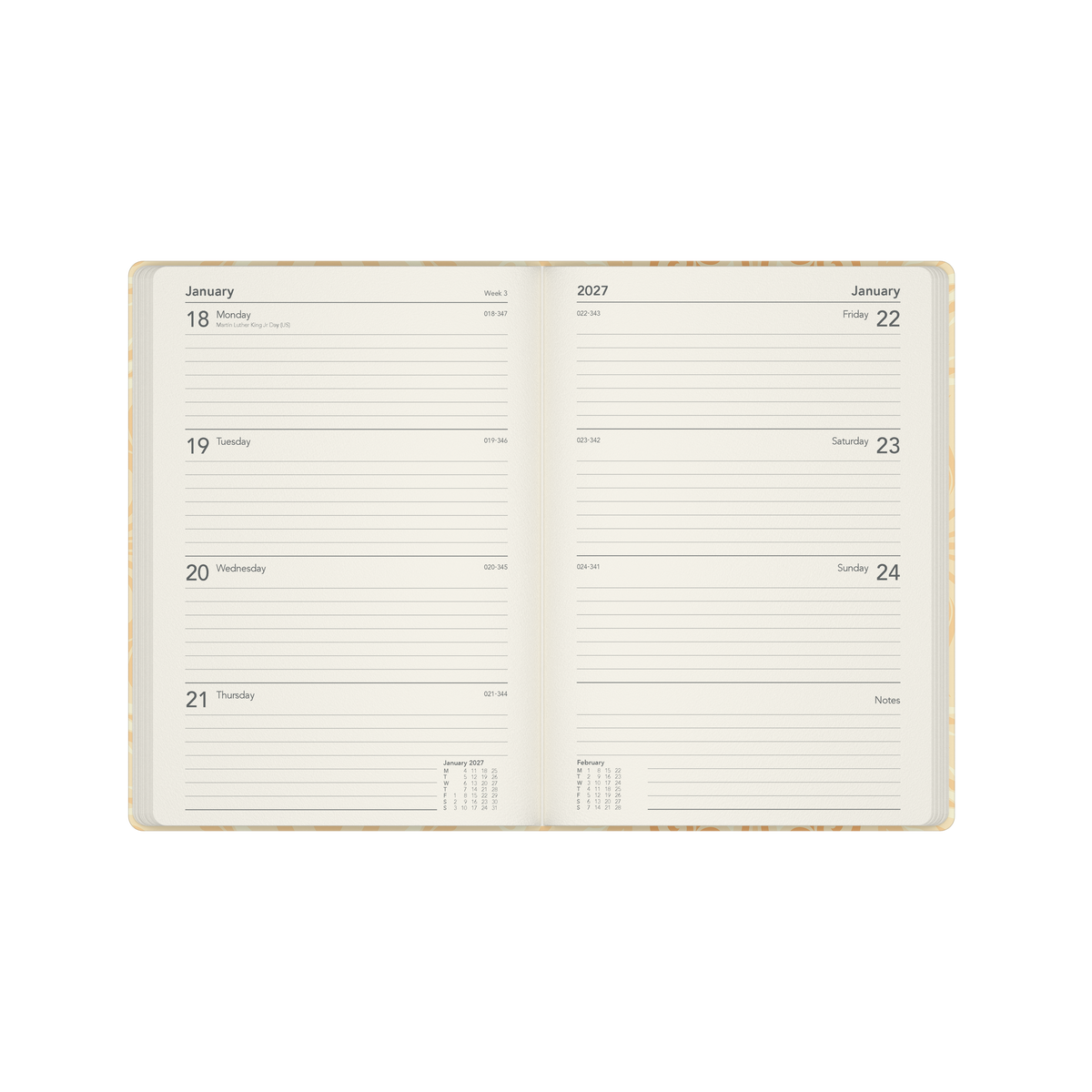 2026-2027 Financial Year Diary/Planner - 12 Month A5 Week to View Diary - Hard Cover - Collins Lavish Lux Range