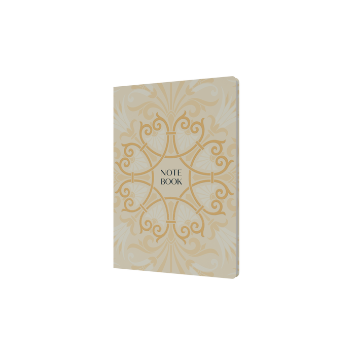 Notebook A5 - Ruled - Hard Cover (Recycled) in White - Collins Lavish Lux Range