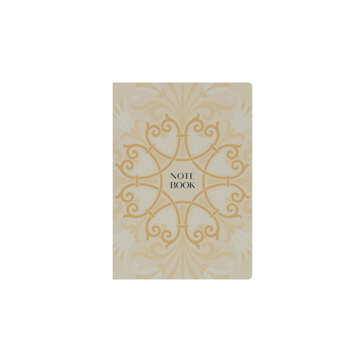 Notebook A5 - Ruled - Hard Cover (Recycled) in White - Collins Lavish Lux Range