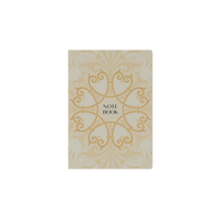 Notebook A5 - Ruled - Hard Cover (Recycled) in White - Collins Lavish Lux Range