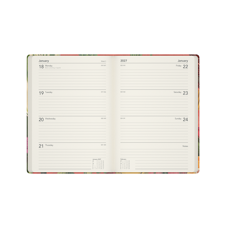 2026-2027 Financial Year Diary/Planner - 12 Month A5 Week to View Diary - Hard Cover (Recycled) - Collins Modern Organic Range