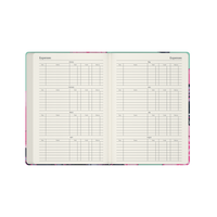 2027 Calendar Year Diary/Planner - 12 Month Pocket Week to View - Hard Cover in The Roses (Hummingbird) - Collins Billy Blue Range