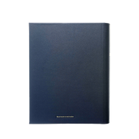 2027 Calendar Year Diary/Planner - 14 Month Quarto Day to Page - Leather Hard Cover in Navy - Collins The Economist Range