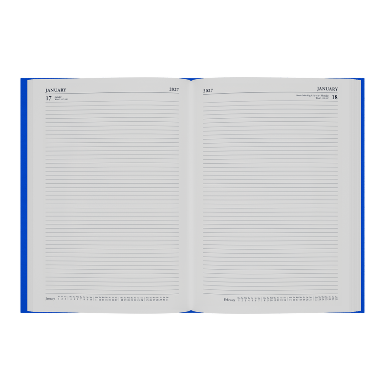 2026-2027 Financial Year Diary/Planner - 12 Month A4 Day to Page Diary - Hard Cover - Collins Essential Range
